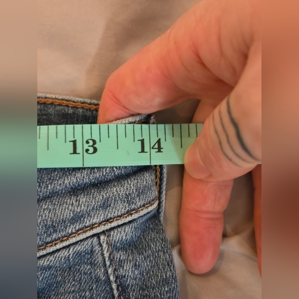 VINTAGE!! 7 For All Mankind | Blue 'Sloane'  Skinny Cargo Jeans, Waist 14" - Picture 6 of 9